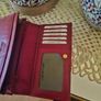 Vera Pelle Red Leather Purse / Brand New Image 4