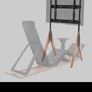 Sim Rig, Pedals,Wheelbase,Screen stand. Image 2