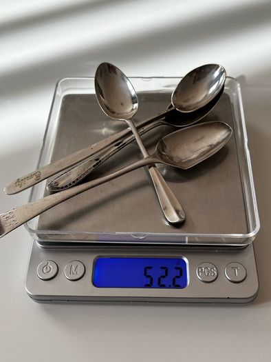 Antique/Vintage Sterling Silver teaspoons 925 52.2g