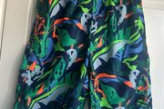 Gap Blue Multi Palm Print Boardshorts - age 12