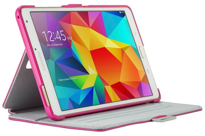 Speck Products StyleFolio Case and Stand for Samsung Galaxy Tab S 8.4, Pink/Gray