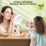 Beauty Planet Magnifying Mirror with Light 30X/1X, Height Adjustable Makeup Mirror with Digital Display, Detachable for Travel, Bathroom Vanity Mirrors with Cell Phone Holders and Tweezers Image 7