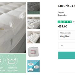 Mattress topper King size