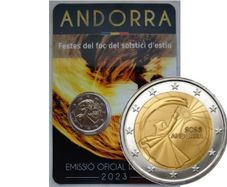 Andorra 2 Euro Base Metals Brilliant Uncirculated Coin 2023 - Festivals Summer Solstice - Commemorative 2 euro coins