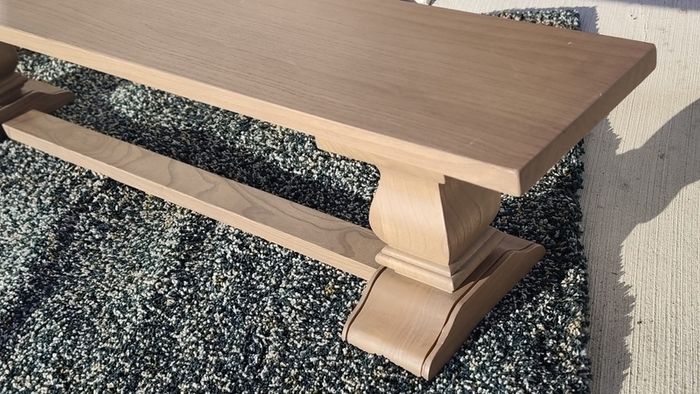 200cm Vintage Ash Dining Bench Like New