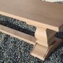200cm Vintage Ash Dining Bench Like New Image 2