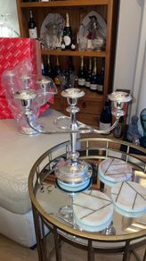 Silver Dipped Queen Anne Candleabrq