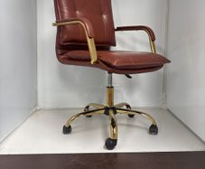office chair brown and gold like new
