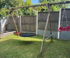 Wooden swing set