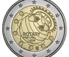 (3 for 10 Mix and Match) Portugal 2 Euro Uncirculated Coin 2026 - Rotary