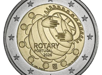(3 for 10 Mix and Match) Portugal 2 Euro Uncirculated Coin 2026 - Rotary