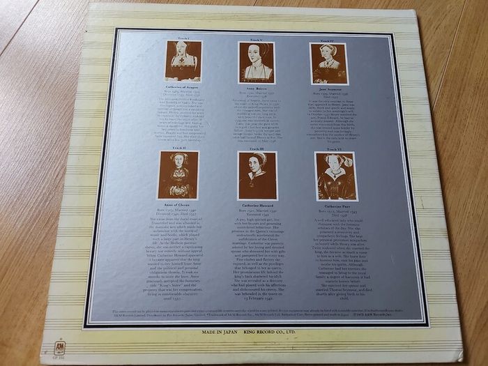 Rick Wakeman - The Six Wives of Henry VIII - Vinyl Record + hundreds more