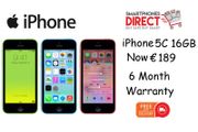 Apple iPhone 5c White, Blue &amp; Pink - 16GB - Unlocked - Warranty