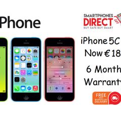 Apple iPhone 5c White, Blue & Pink - 16GB - Unlocked - Warranty