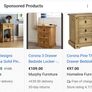 Corona 3 Drawer Bedside Locker. Image 9