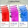 4 Heads Plant Grow Light with Remote Control, 80 LEDs Grow Lamp for Indoor Plants, 10 Dimming Level with Timer Full Spectrum Adjustable Gooseneck. Image 3
