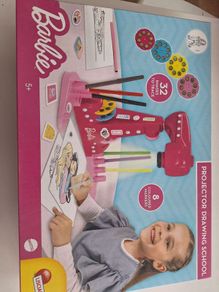 Barbie Projector Drawing School , Rarely used. All in good working order. Tear on one corner of box which is taped.