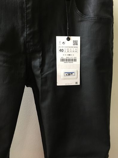 Zara coated leggings, new, size 40