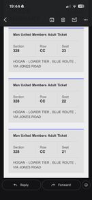 4 Man United vs Leeds United tickets