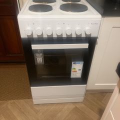 PowerPoint single cavity 50cm freestanding cooker with four ring hob