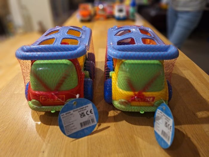 Polesie Multicolour Shape Sorter Trucks X 2, 11 each