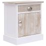 Bedside Cabinets 2 pcs 38x28x45 cm Paulownia Wood Image 4