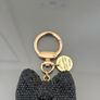 Black Rhinestone bow bag charm/keychain Image 2