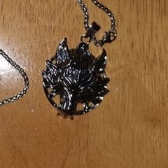Silver Wolf Necklace