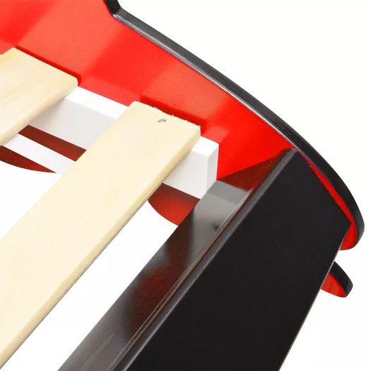 Children LED Race Car Bed 90x200 cm Red