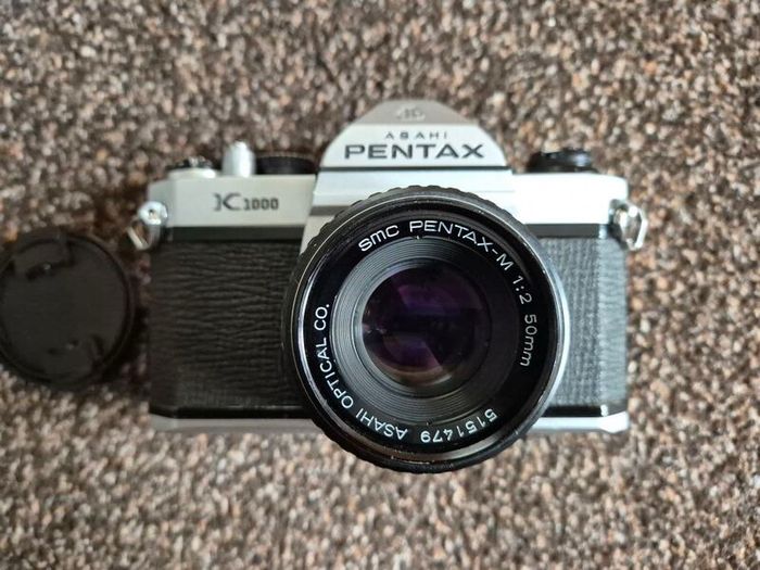 pentax k1000 and 50mm lens
