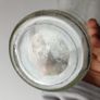 302 - Set of 4 Vintage Floral Decorative Collectible Clear Glass Tall Big Bottles Image 4