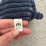 Jellycat Cordy Roy Elephant Navy Slate Blue Ribbed Soft Toy Medium Plush Image 4