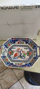 Japanese Antique Octagonal Dish, Amari Fukagawa, Stamped, Excellent Condition .