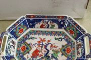 Japanese Antique Octagonal Dish, Amari Fukagawa, Stamped, Excellent Condition .