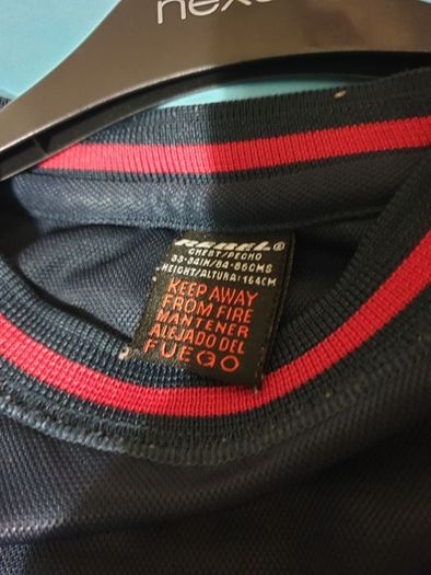 rebel athletic navy blue red shirt