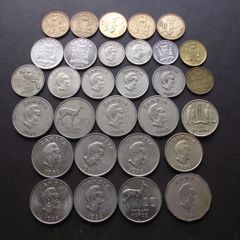 A Lot of 219 grams of coins from Zambia (1966-2019)
