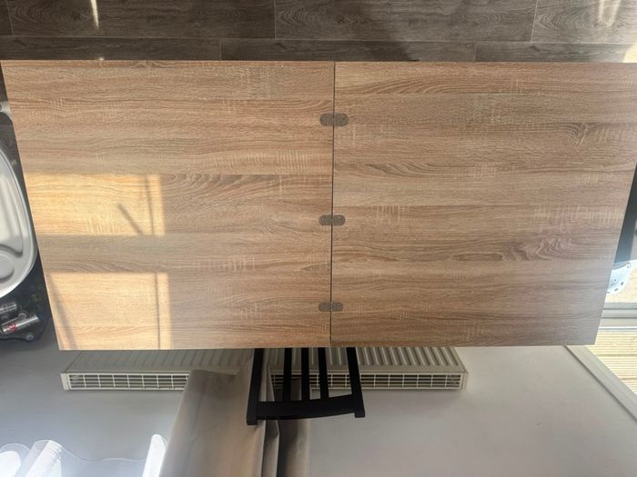 Extendable table jysk dining table warm oak