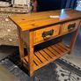 Heritage pine console table Image 3