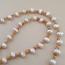 Elegant Fresh Water Pearl and Agate Beads Necklace Image 6