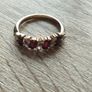 Ring made of 9-karat gold with garnet , weight 2 g, size L. Image 8