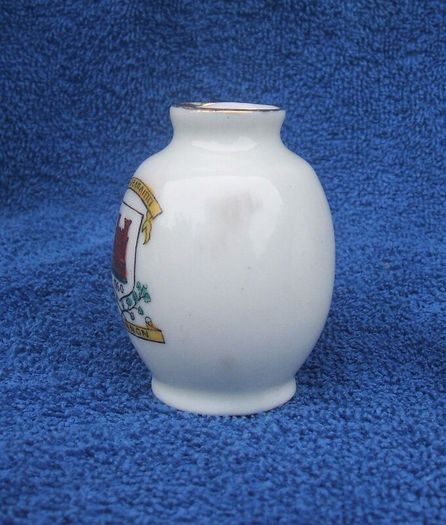 DUNGANNON (Northern Ireland) - an antique souvenir crested china vase (early 1900s)