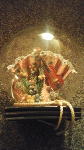 Vintage glass globe ornament
