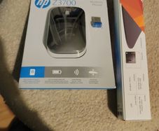 Logitech z3700 wireless mouse and Steelseries QcK mousepad