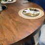 Circular Dining Table with Starburst Legs, Ex Display Like New Image 3