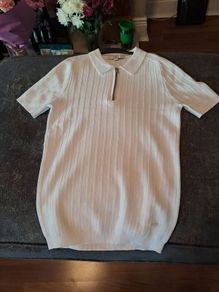 River Island white xs new fitted top