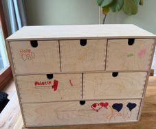 Mini Wooden Chest of Drawers
