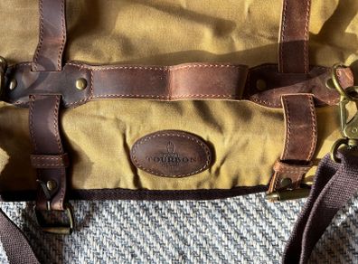 Tourbon Leather and Canvas Knife Roll