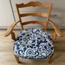 Vintage wooden armchair with cushion Image 2
