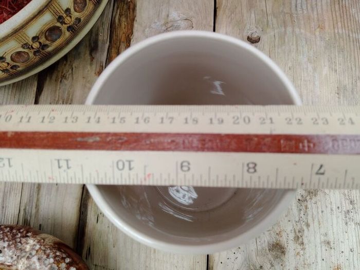 Tea storage jar, utensils storage, blue stipe