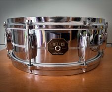 Gretsch 4160 Chrome Over Brass Snare Drum 14 x 5 1970s